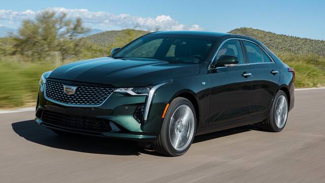 2025 Cadillac CT4 driving front view