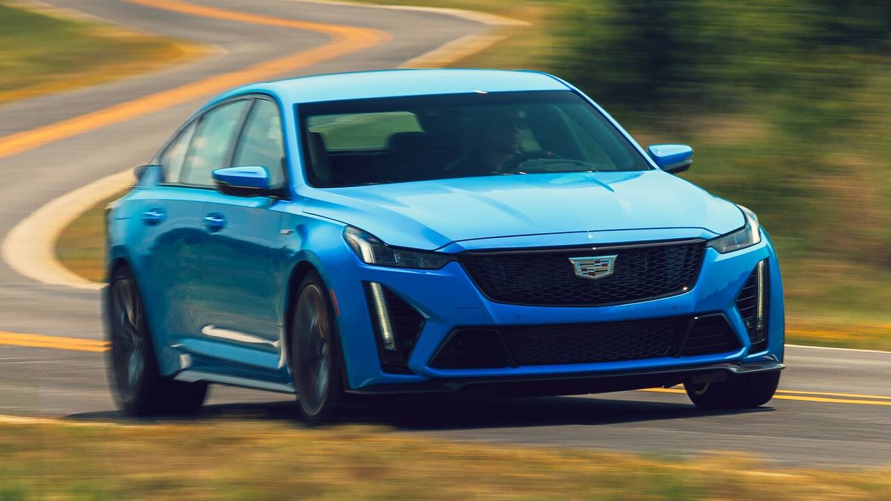 2024 Cadillac CT5-V Blackwing driving front view