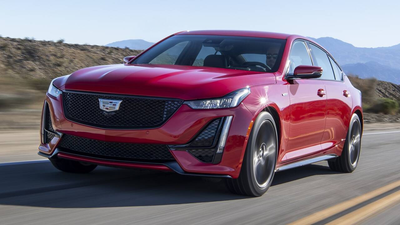 2024 Cadillac CT5-V driving front view