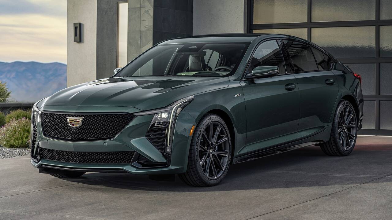 2025 Cadillac CT5-V parked front view