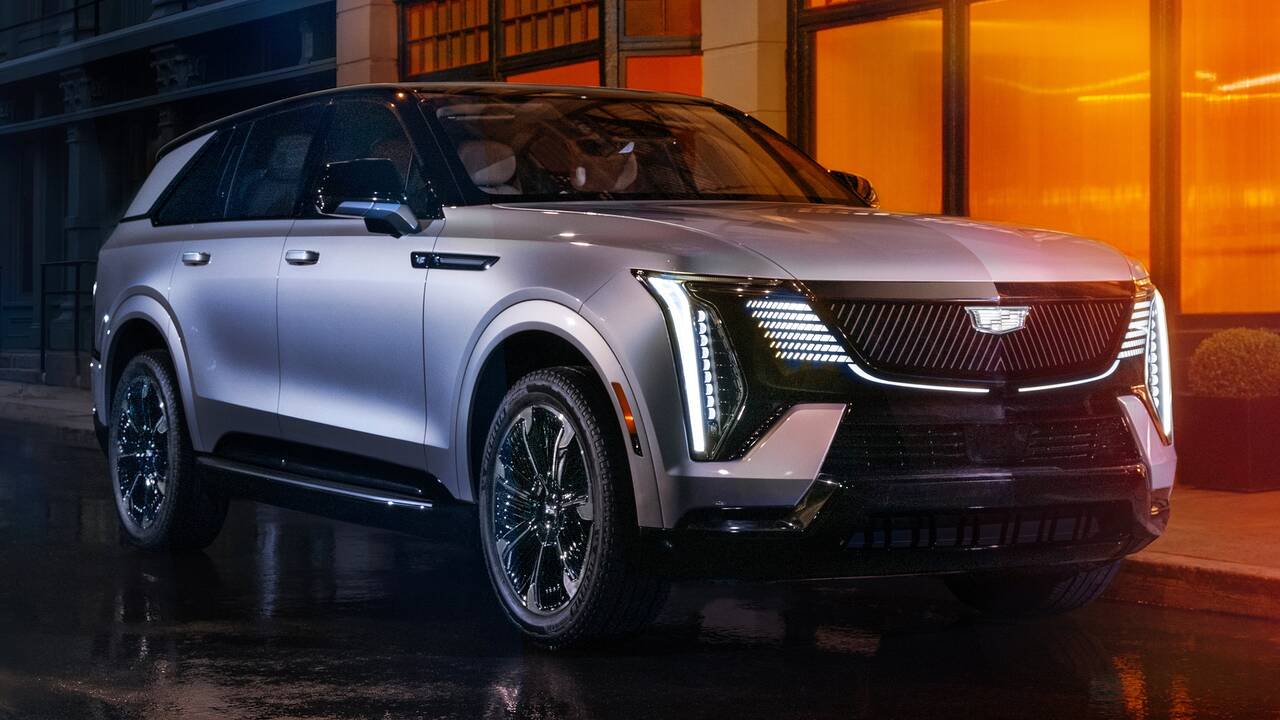 2026 Cadillac Escalade IQ parked front view