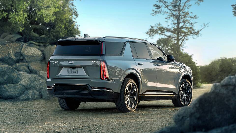 2026 Cadillac Escalade IQL parked rear view