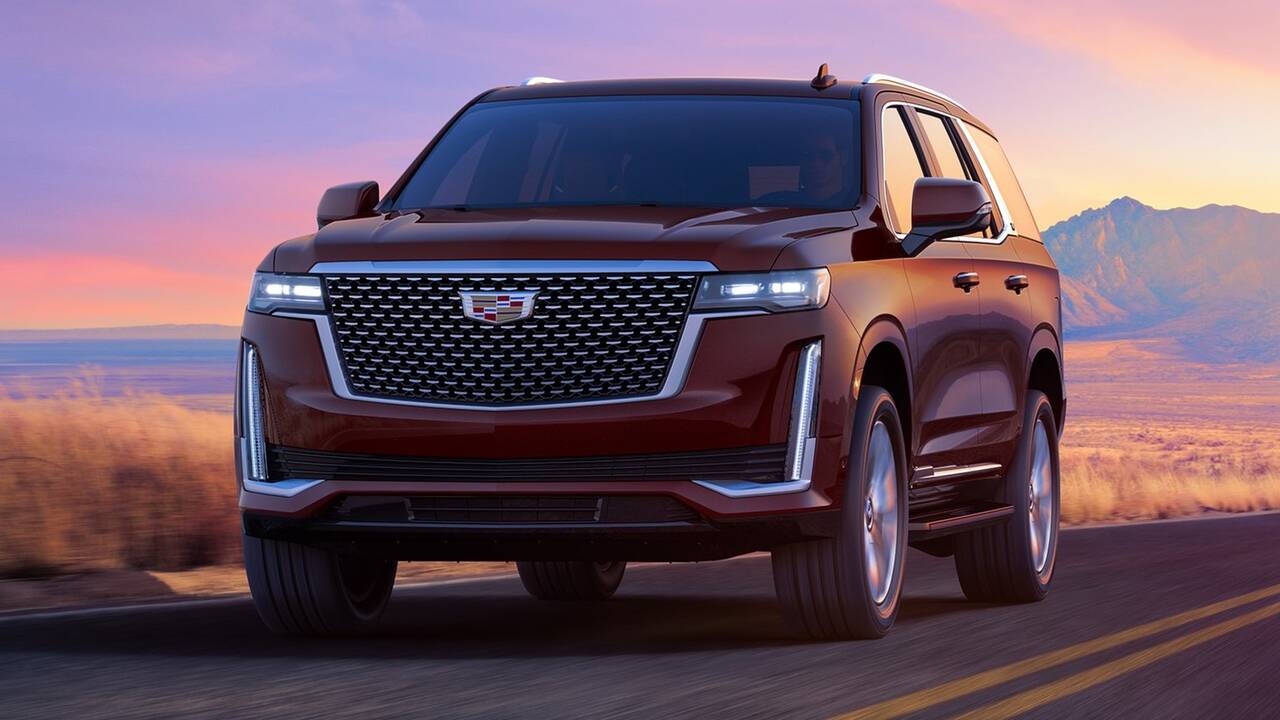 2024 Cadillac Escalade driving front view