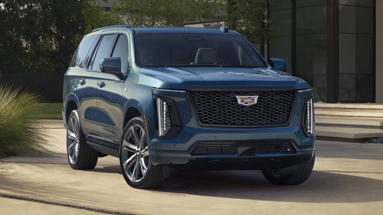 2025 Cadillac Escalade parked front view