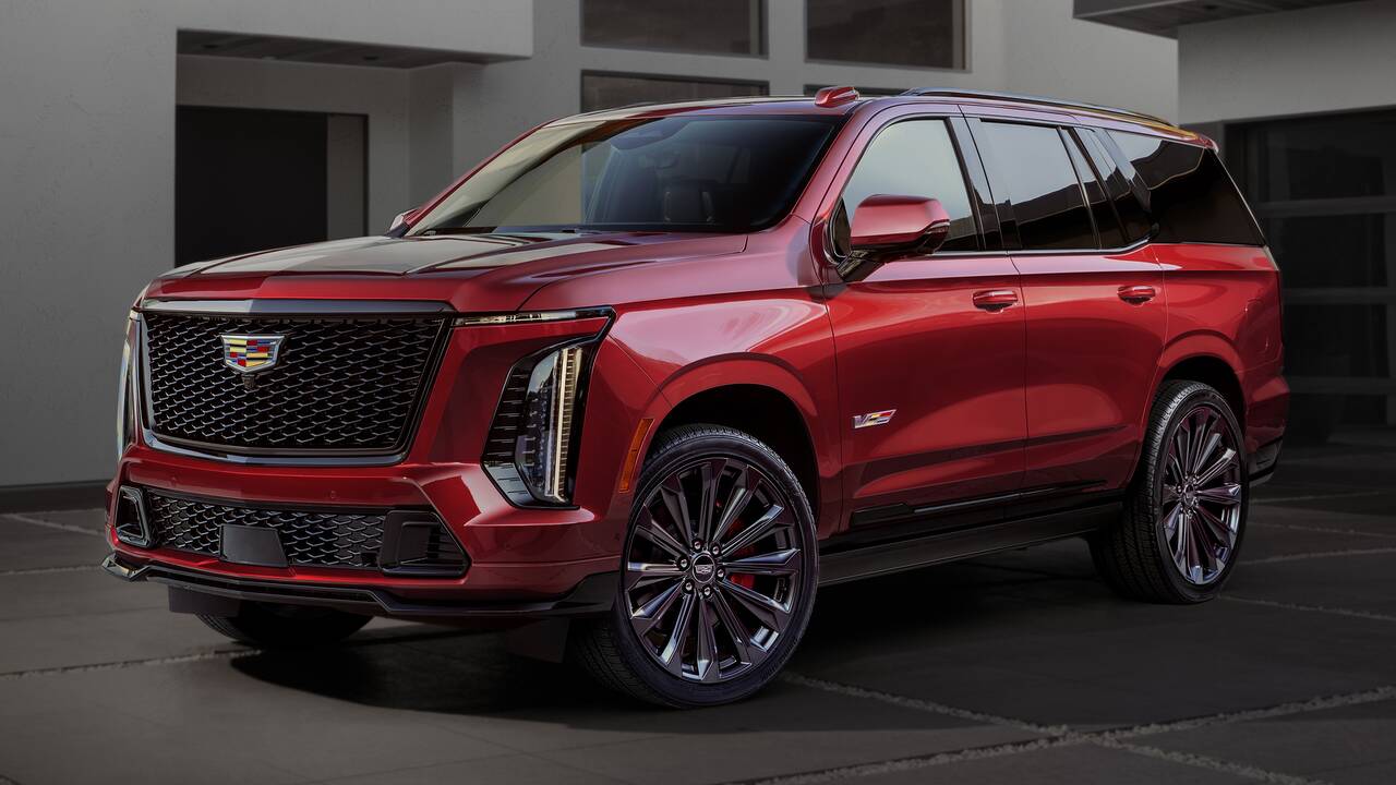2025 Cadillac Escalade-V parked front view