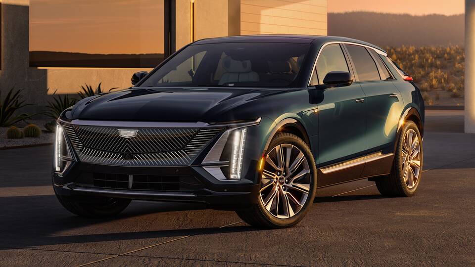 2024 Cadillac Lyriq parked front view