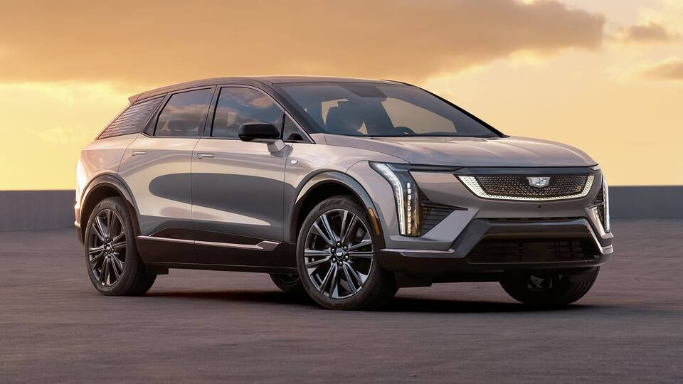 2025 Cadillac Optiq parked front view