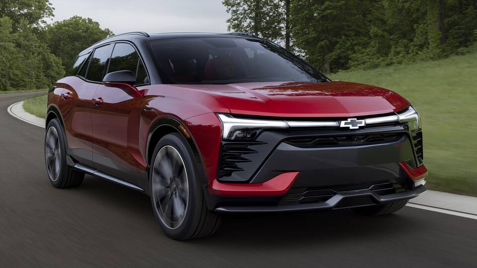 2025 Chevrolet Blazer EV SS driving front view