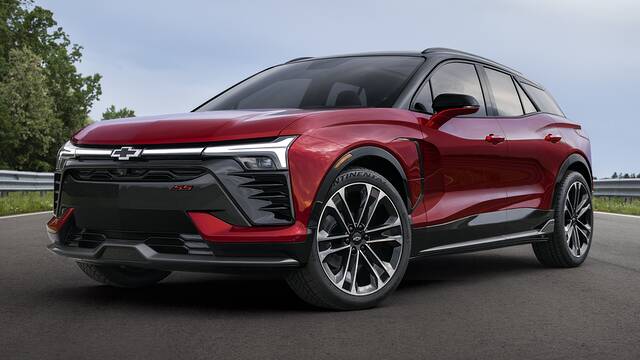 2025 Chevrolet Blazer EV SS parked front view
