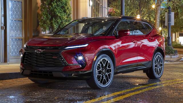 2025 Chevrolet Blazer RS parked front view