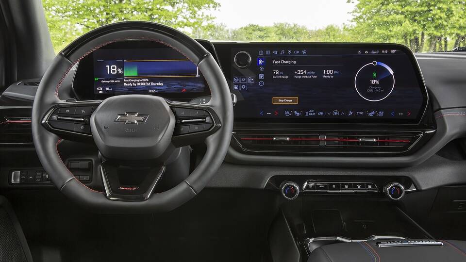 2025 Chevrolet Silverado EV RST front interior - dashboard