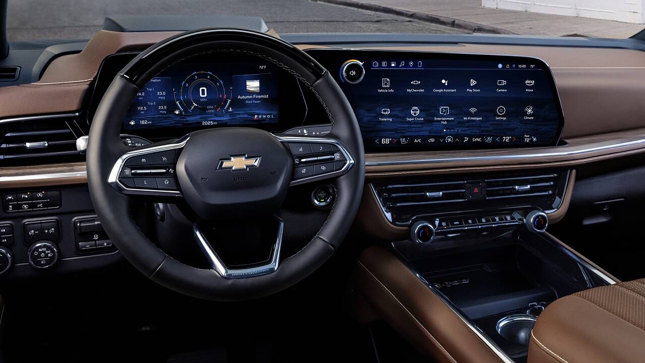 2025 Chevrolet Suburban front interior - dashboard
