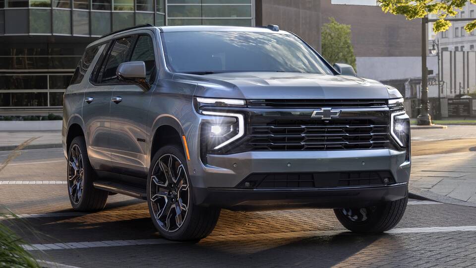 2025 Chevrolet Tahoe driving front view