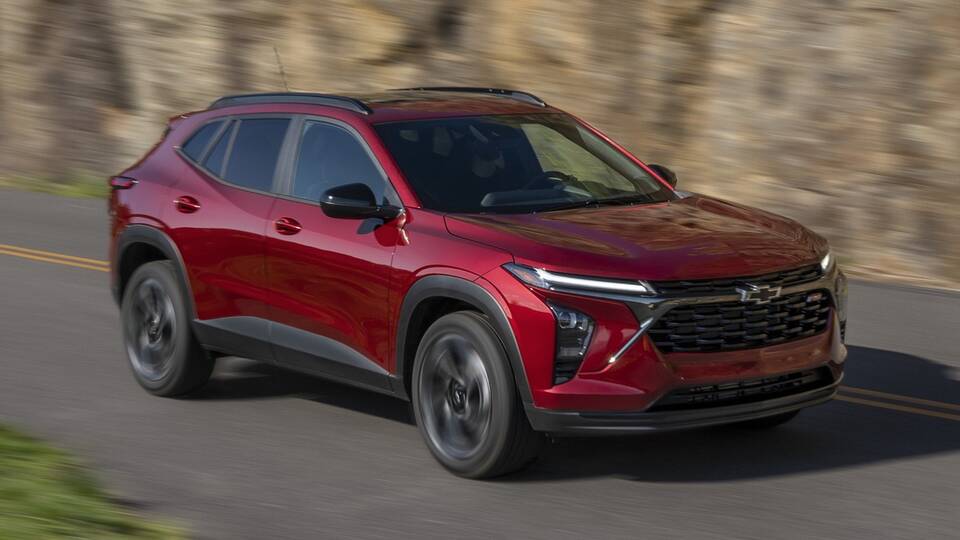 2024 Chevrolet Trax RS driving front view
