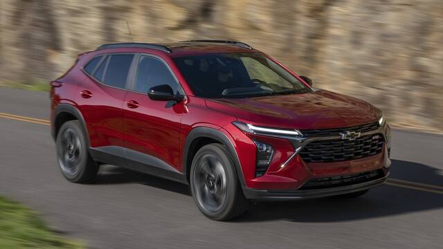 2025 Chevrolet Trax RS driving front view