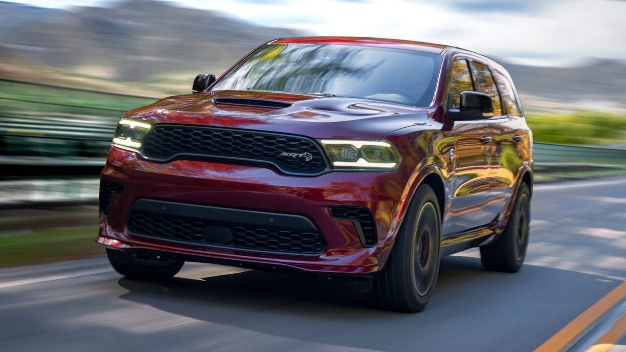 2025 Dodge Durango SRT Hellcat driving front view