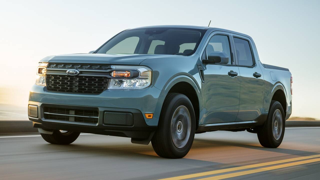 2024 Ford Maverick Hybrid driving front view