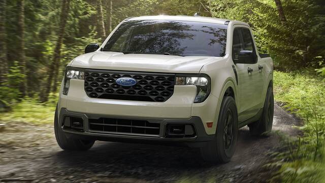 2025 Ford Maverick driving front view
