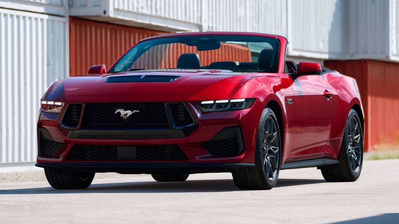 2024 Ford Mustang Convertible parked front view