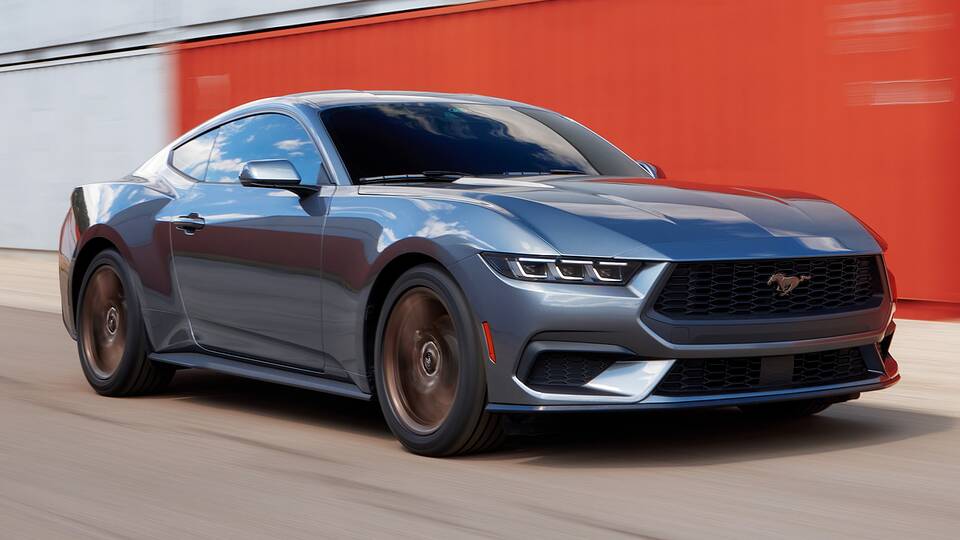 2024 Ford Mustang driving front view