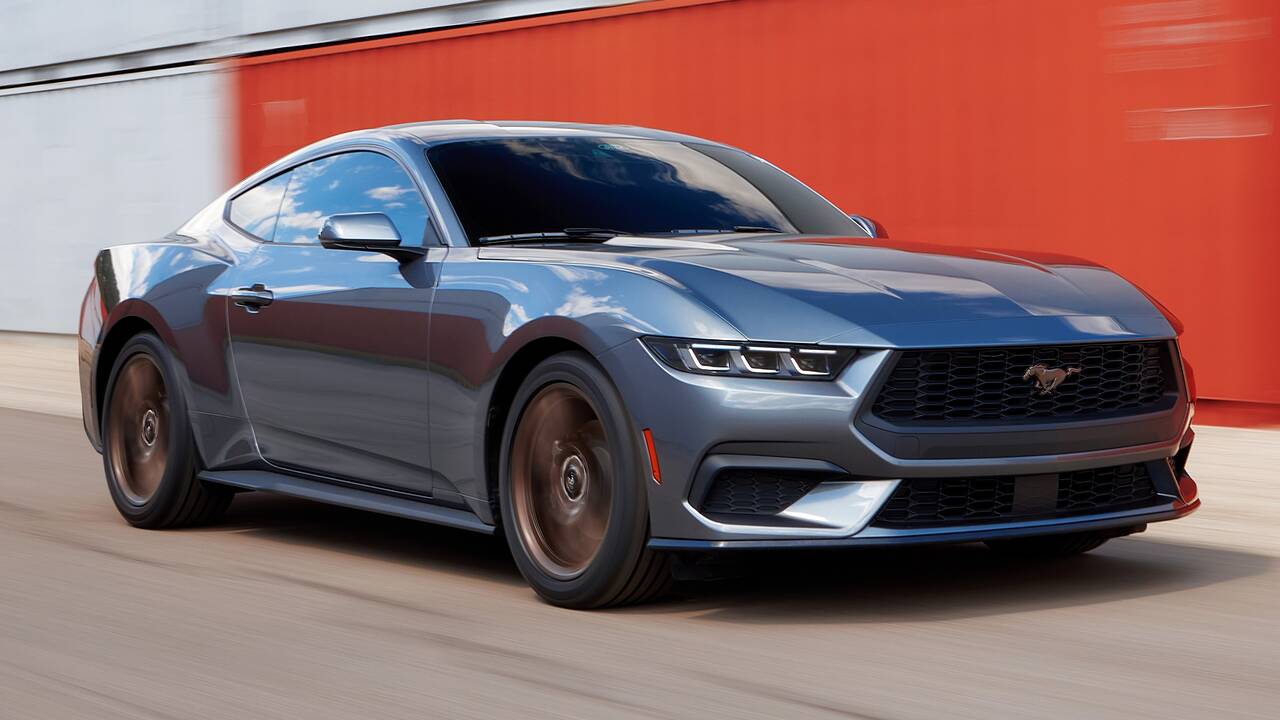 2025 Ford Mustang driving front view