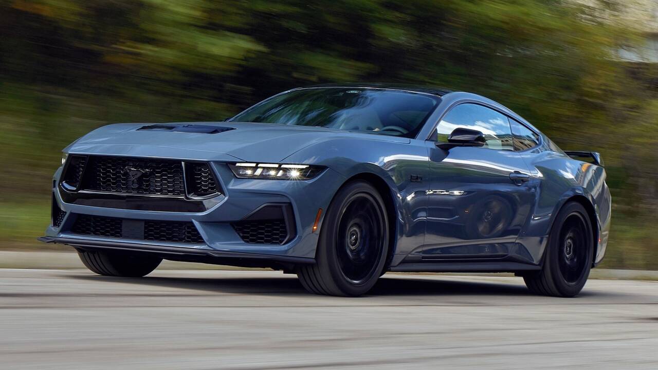 2025 Ford Mustang GT driving front view