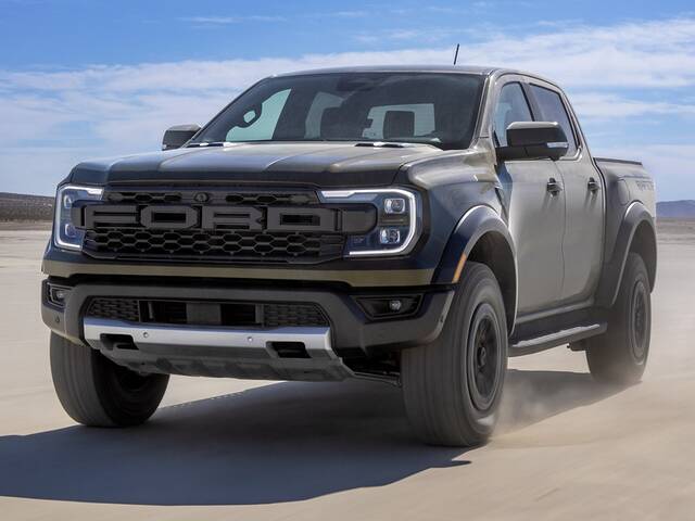 2024 Ford Ranger Raptor driving front view