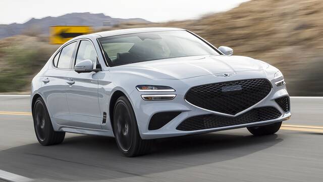 2024 Genesis G70 driving front view