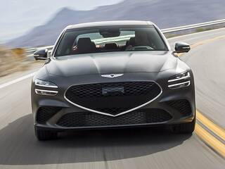2025 Genesis G70 3.3T driving front view