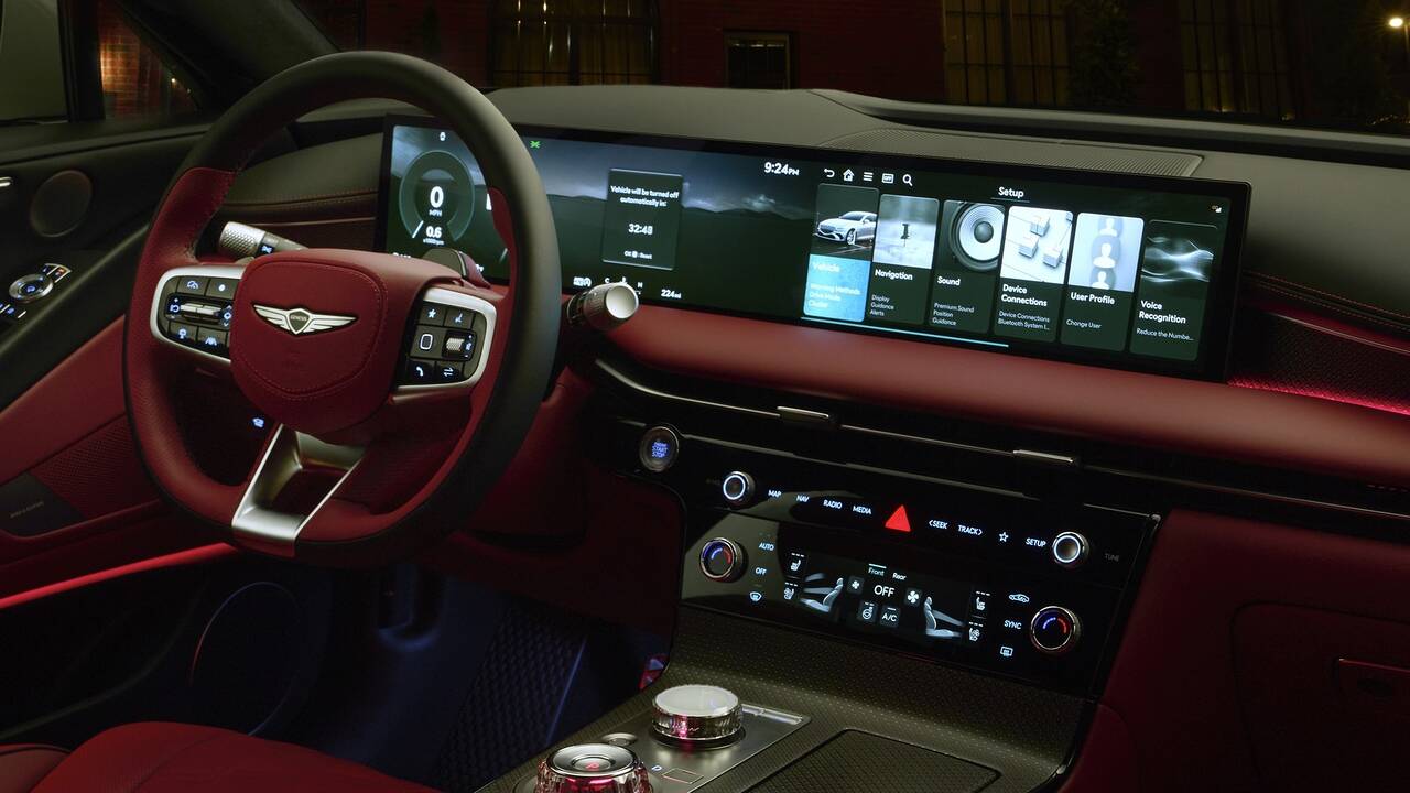 2025 Genesis G80 front interior - dashboard