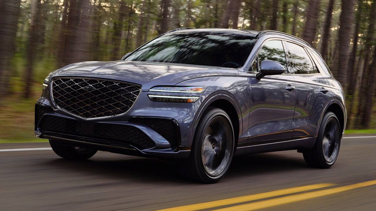 2026 Genesis GV70 driving front view