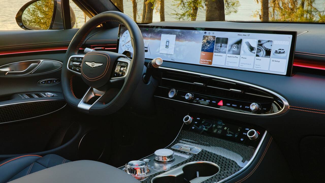 2026 Genesis GV70 front interior - dashboard