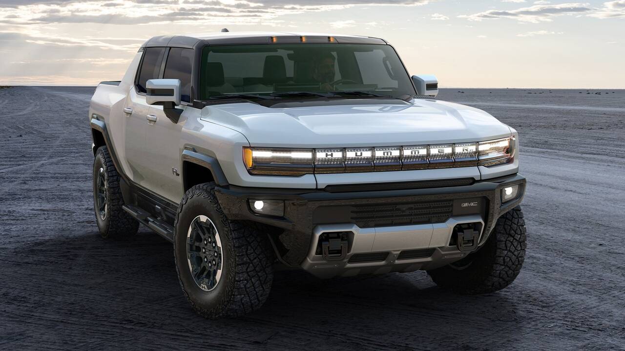 2025 GMC Hummer EV Pickup parked front view
