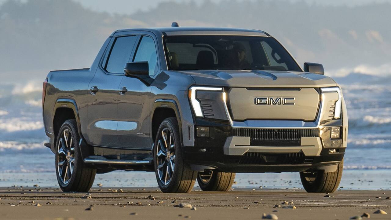 2024 GMC Sierra EV Edition 1 parked front view