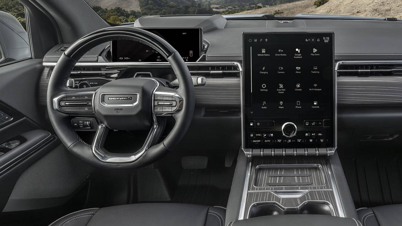 2025 GMC Sierra EV Denali front interior - dashboard