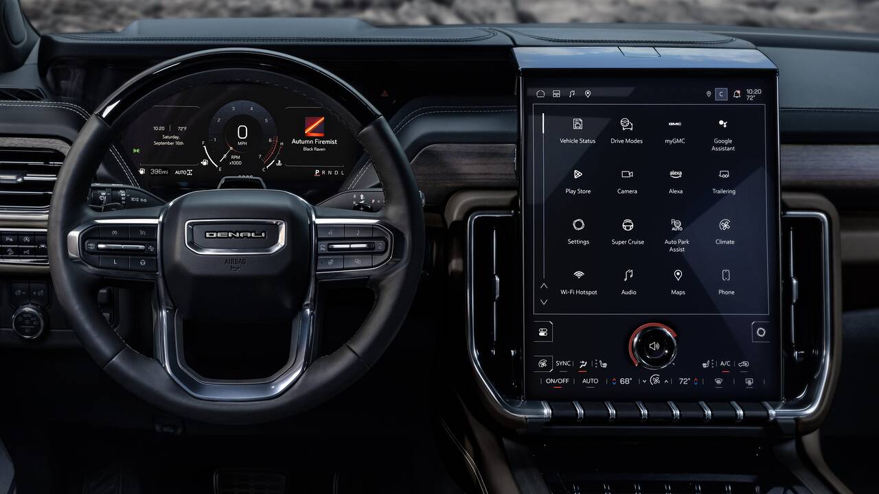 2025 GMC Yukon Denali front interior - dashboard