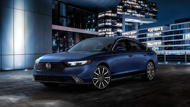 2024 Honda Accord Touring parked at night