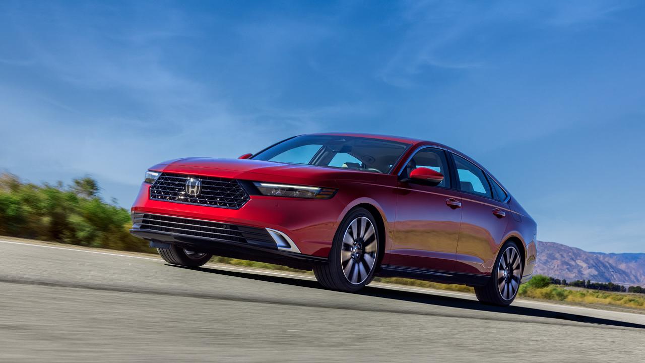 2025 Honda Accord Touring on the road