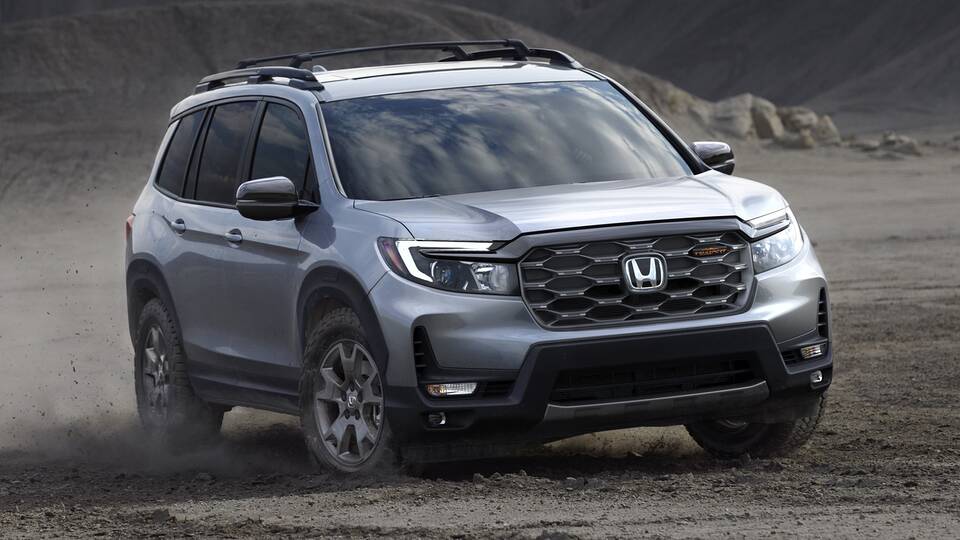 2025 Honda Passport TrailSport driving front view