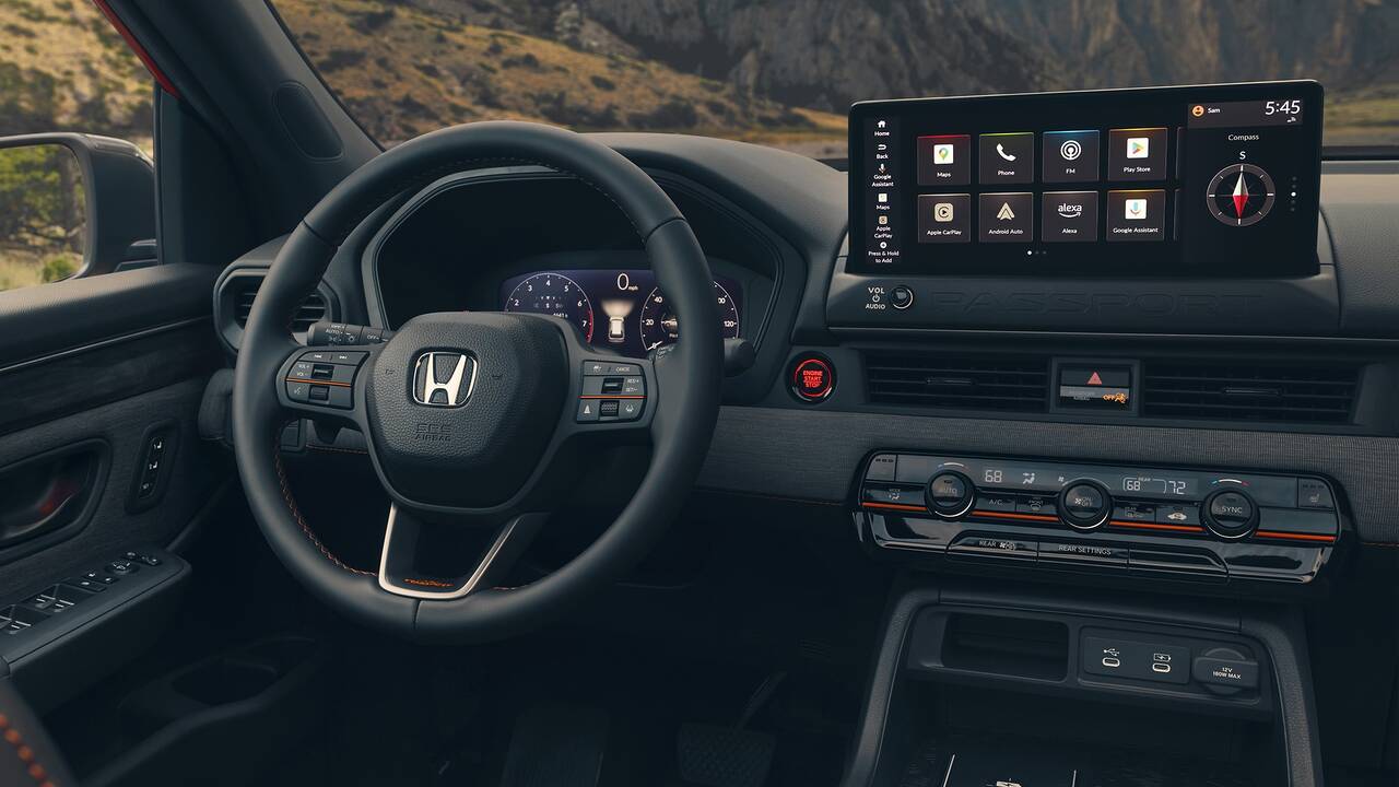 2026 Honda Passport TrailSport front interior - dashboard