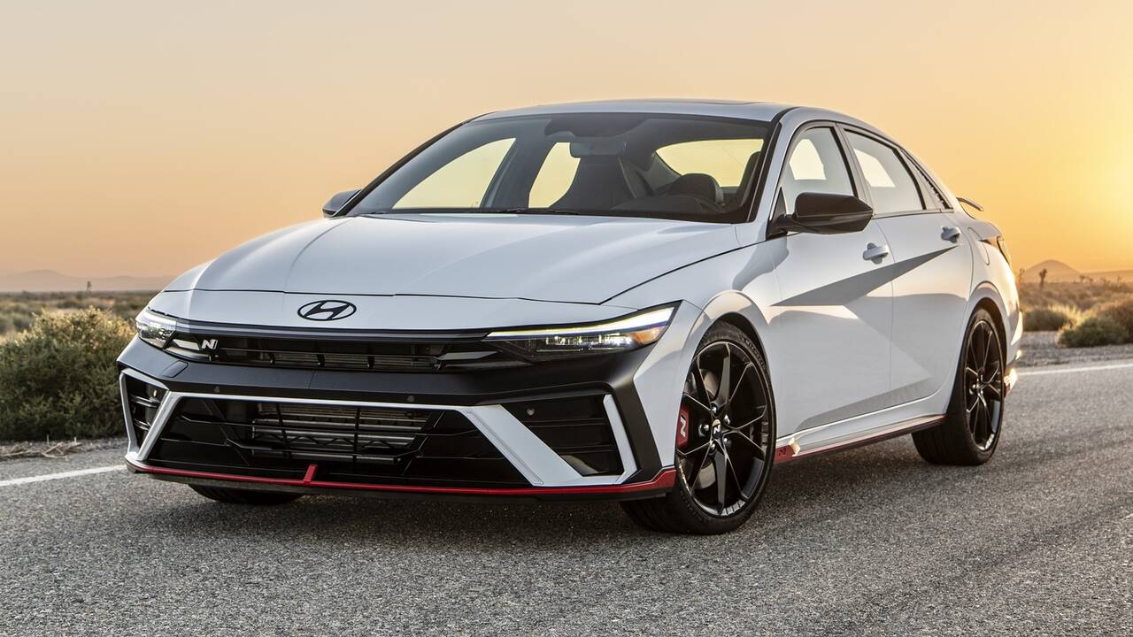 2024 Hyundai Elantra N parked front view