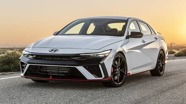 2024 Hyundai Elantra N parked front view
