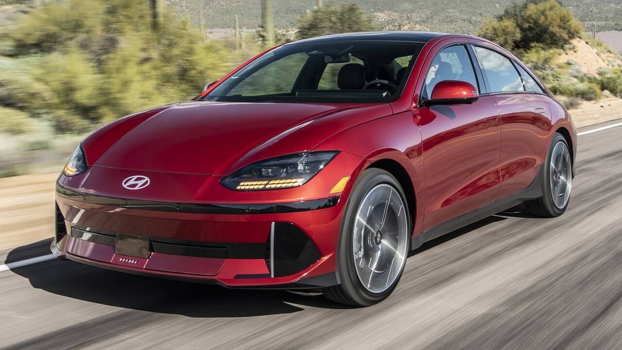 2025 Hyundai Ioniq 6 driving front view