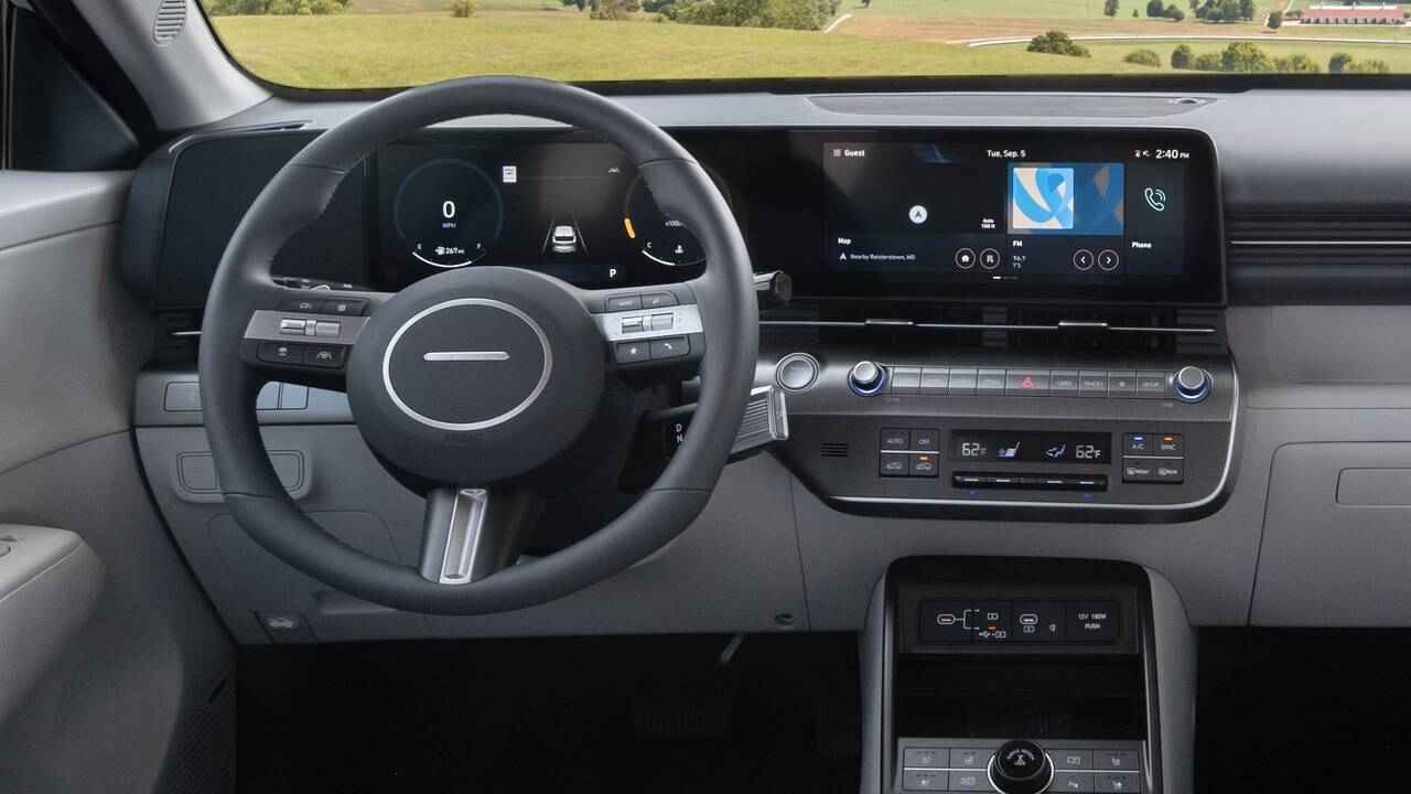2025 Hyundai Kona front interior - dashboard