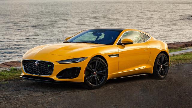 2024 Jaguar F-Type front side parked by the water