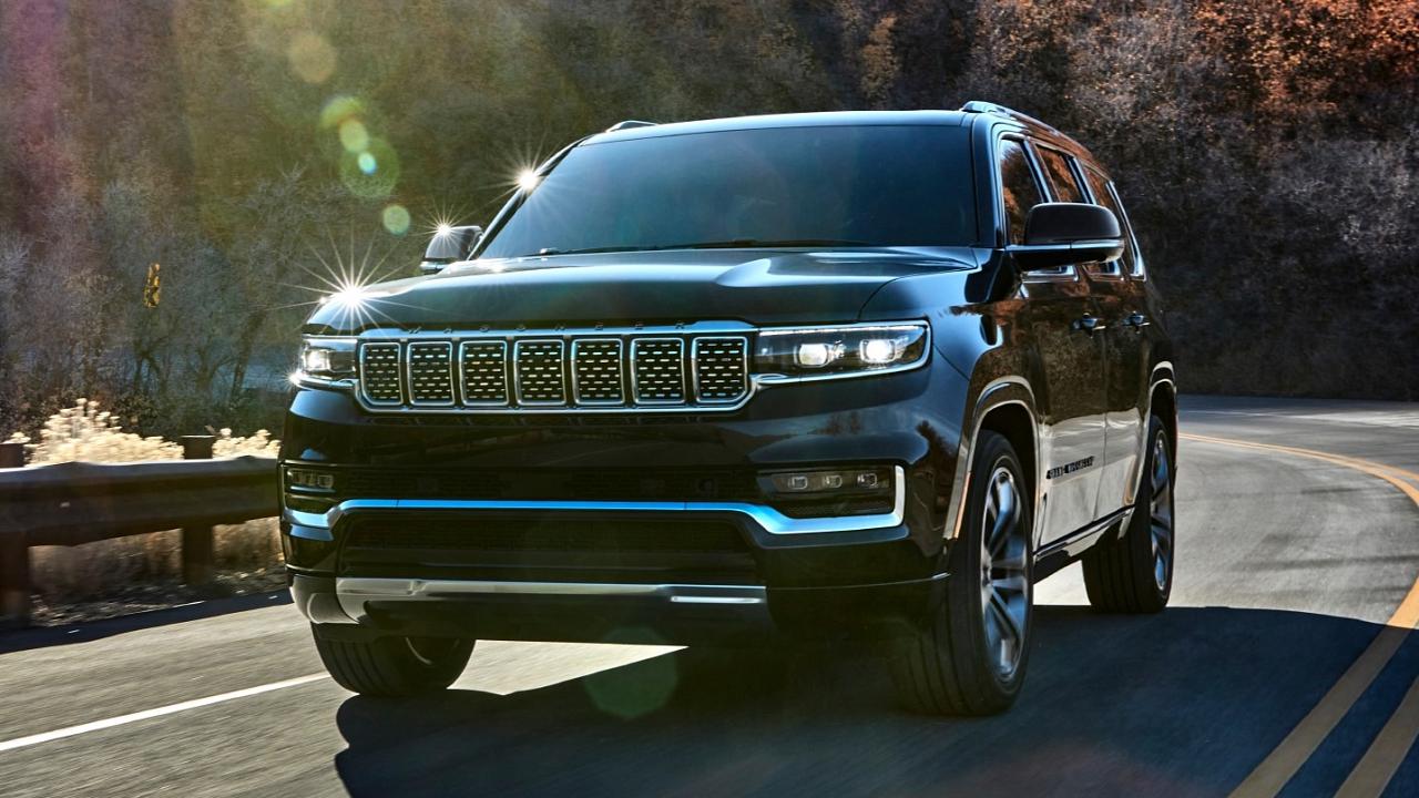 2024 Jeep Grand Wagoneer driving front view