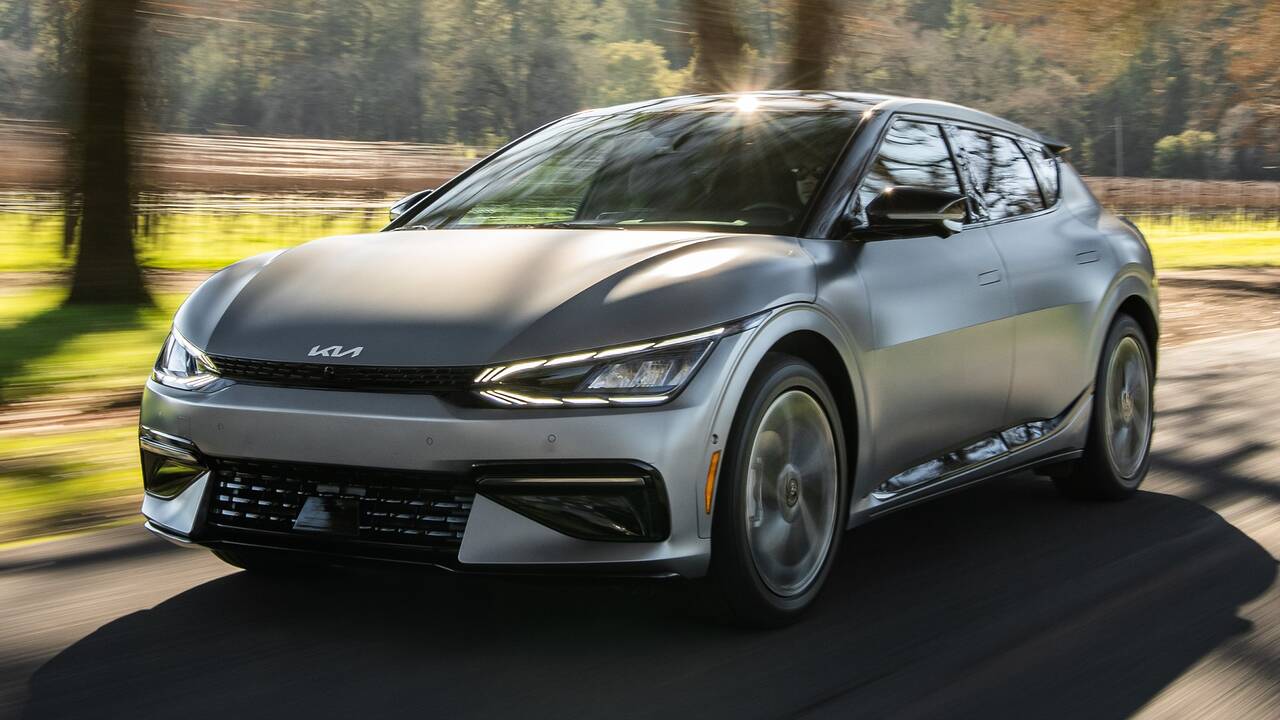 2024 Kia EV6 driving front view