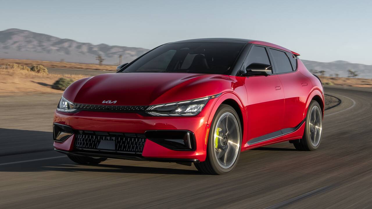 2024 Kia EV6 GT driving front view