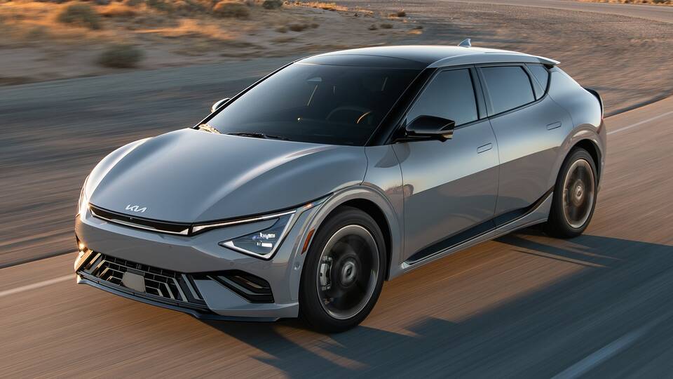 2025 Kia EV6 driving front view