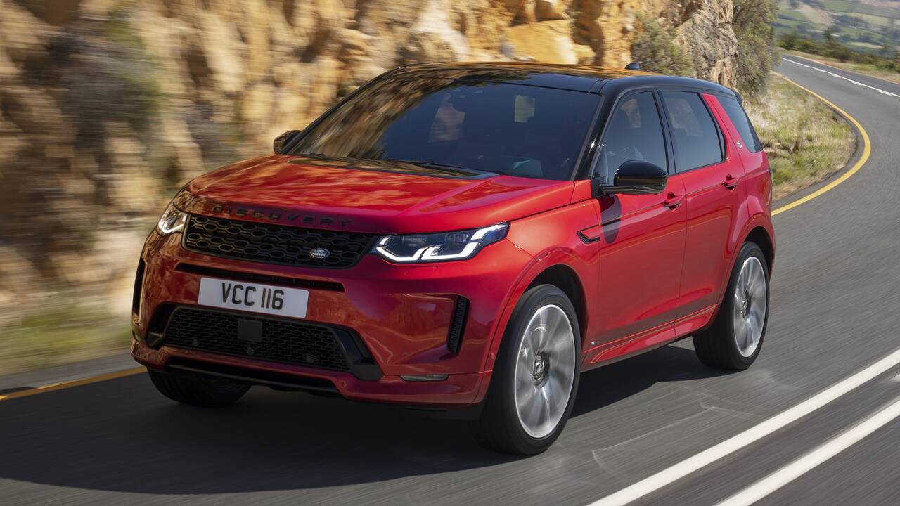 2024 Land Rover Discovery Sport driving front view
